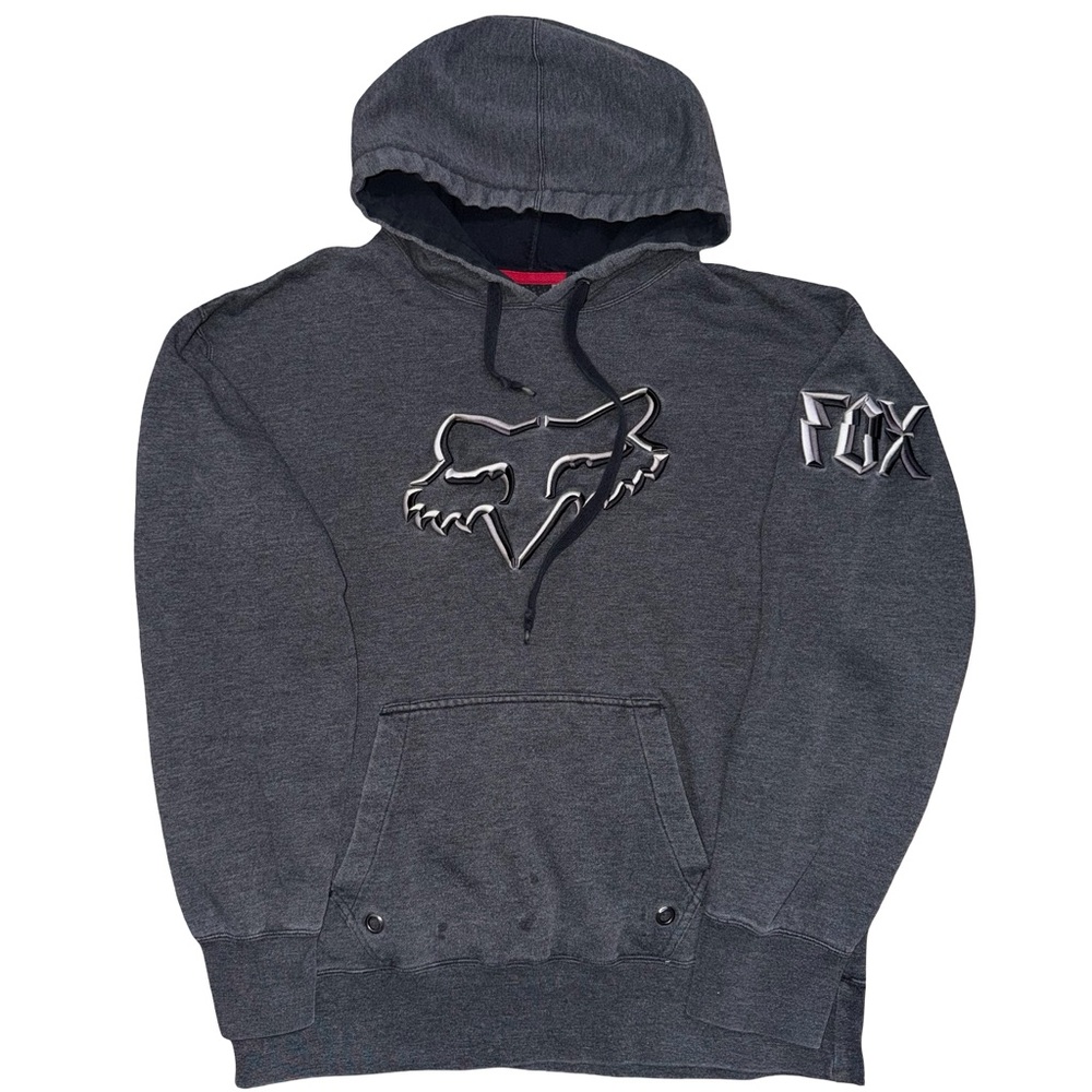 Y2K Fox Men's Gray Hoodie XL - Picture 4 of 7